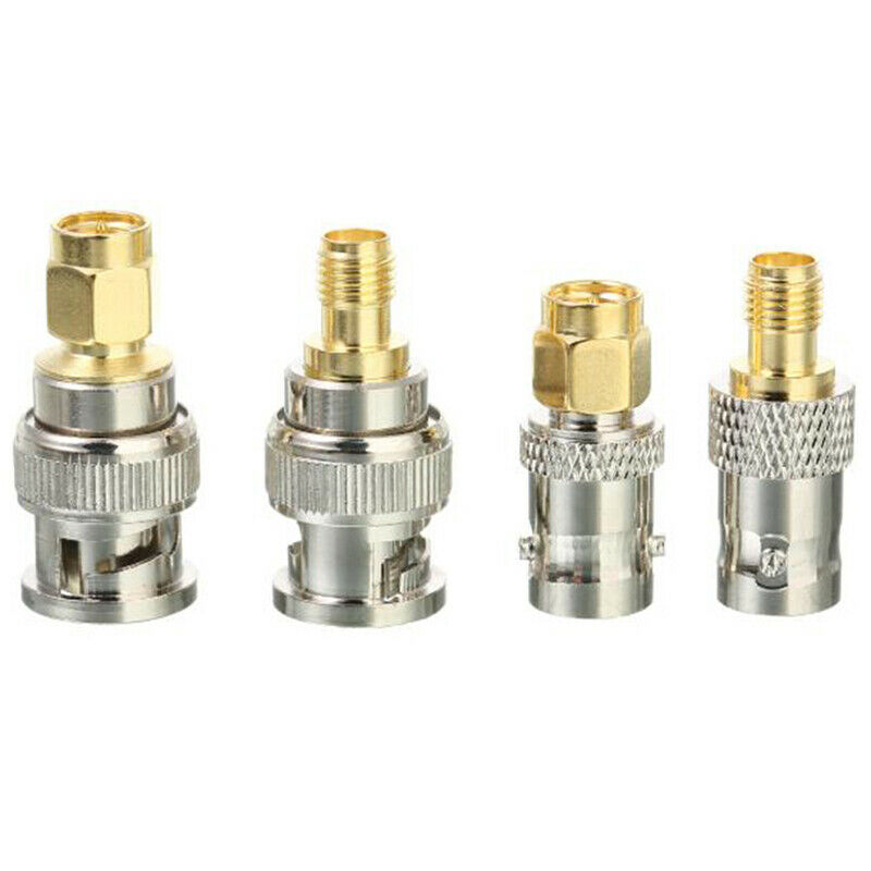 4pcs BNC To SMA Connectors Type Male Female RF Connector Adapter Test Con.l8