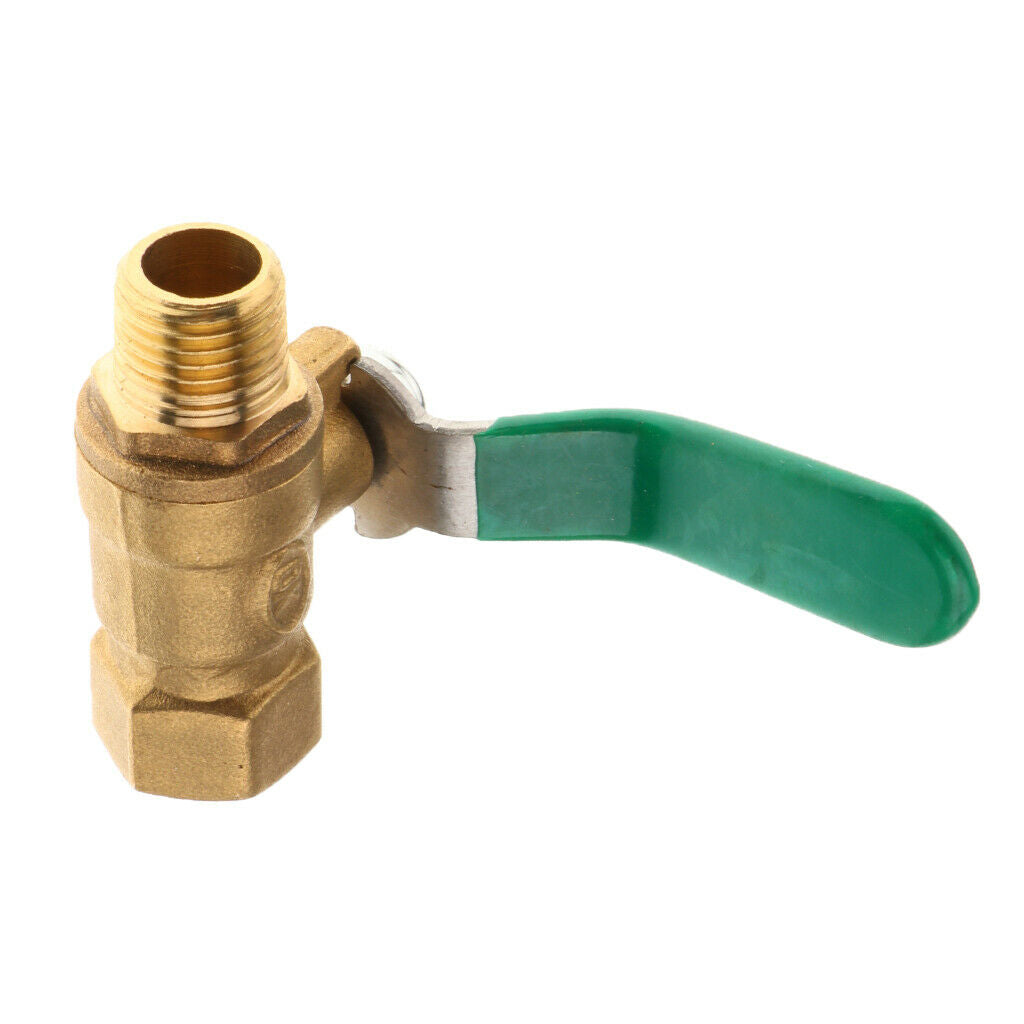 Female x Male-1/4 BSP Thread Full Port Brass Ball Valve Shut Off Switch