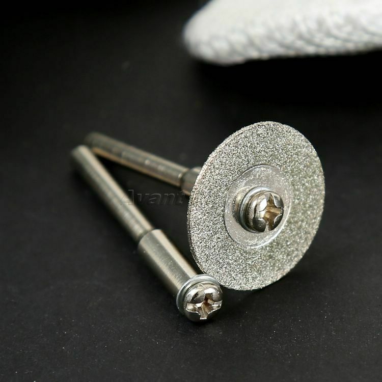 20mm Mini Diamond Cutting Discs Wheel+Mandrel For Power Drills Rotary Tool Kit