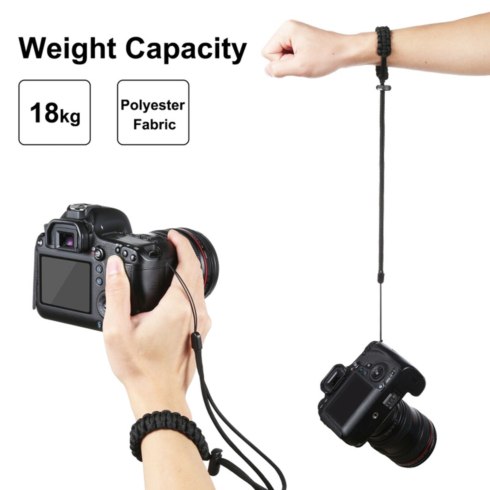 Camera Wrist Strap Durable Holder Adjustable Carry for DSLR Photographers