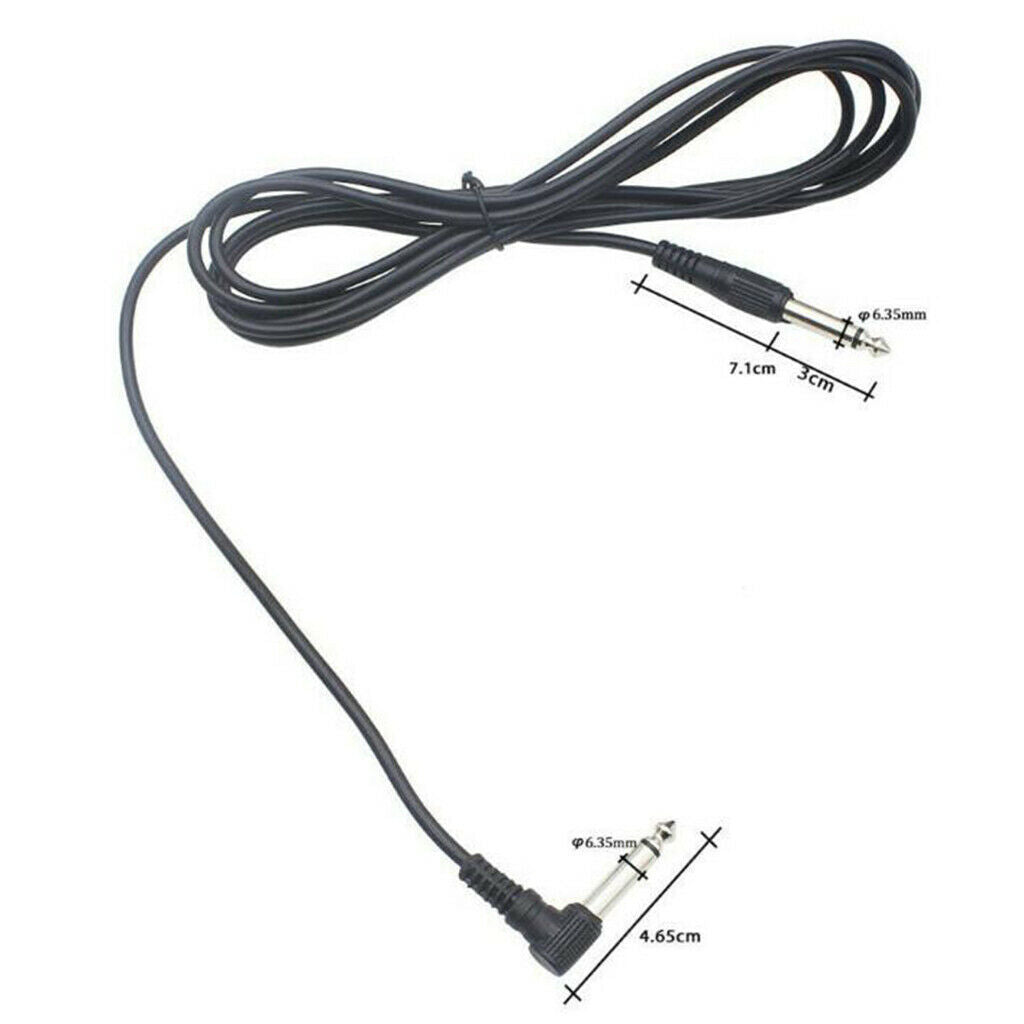 1pc  1/4" 6.35mm Audio Cable For Electric Guitar Bass Noise Reduction