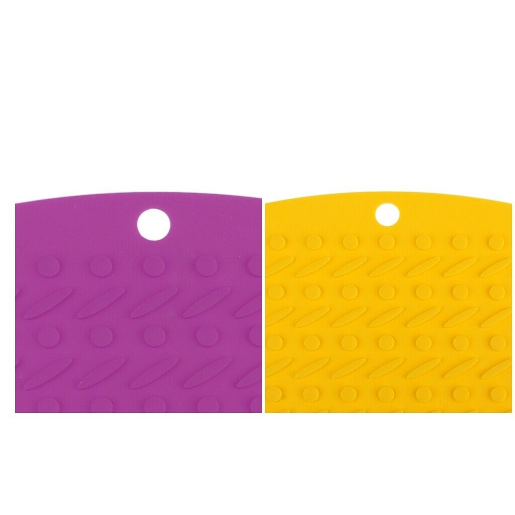 2x Multipurpose Silicone Pot Holder Non Slip Coffee Cup Placemat Hot Mitts