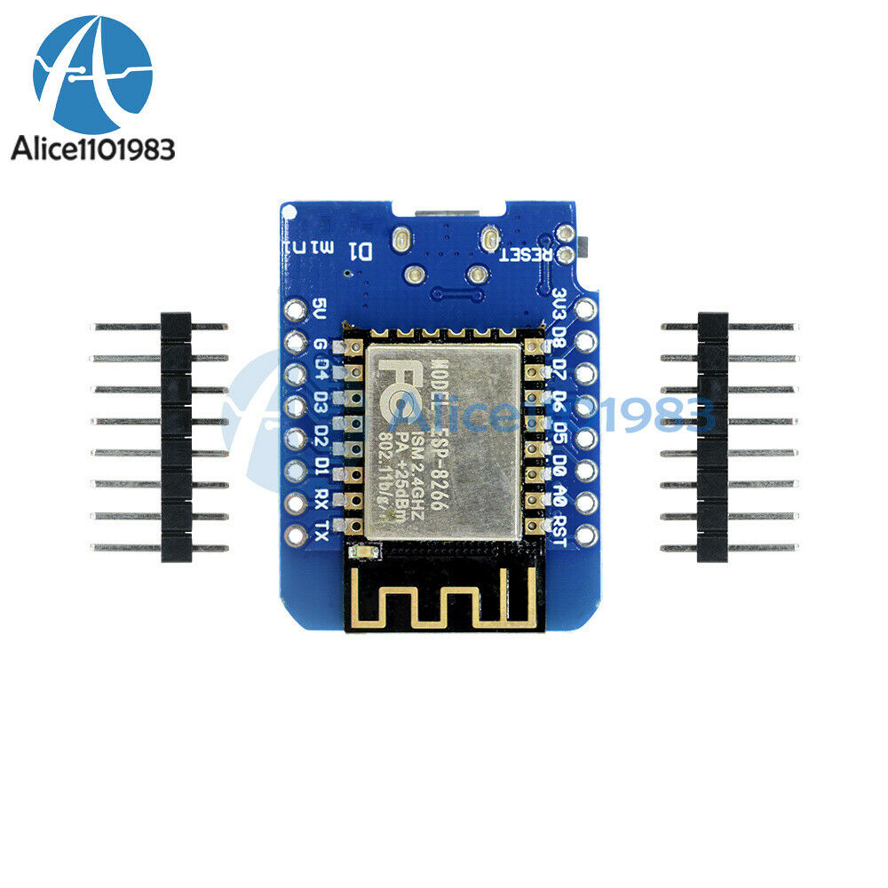 2 x USB NodeMCU Lua ESP8266 ESP-12 4M Bytes WeMos D1 Mini WIFI Development Board