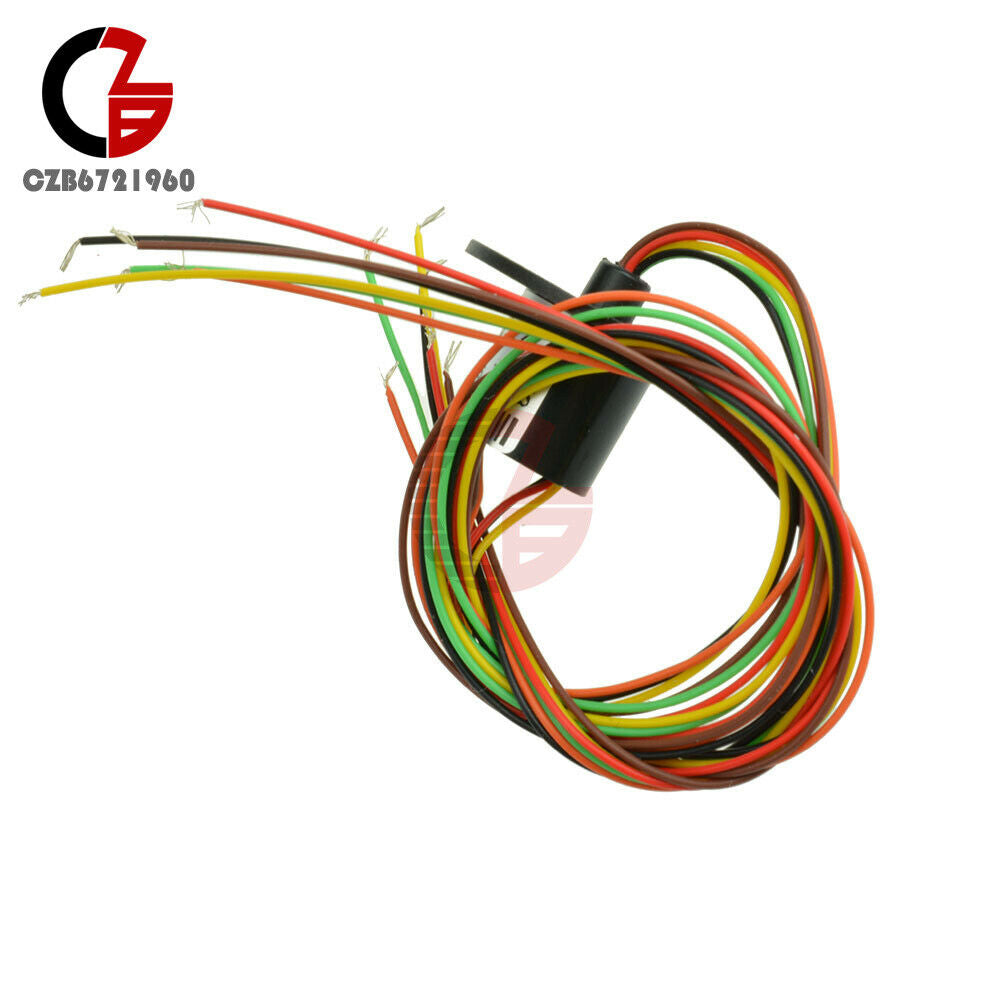 5Pcs 0-300Rpm Capsule Slip Ring 6 Circuit Wires 12.5mm 2A AC 240V Test Equipment