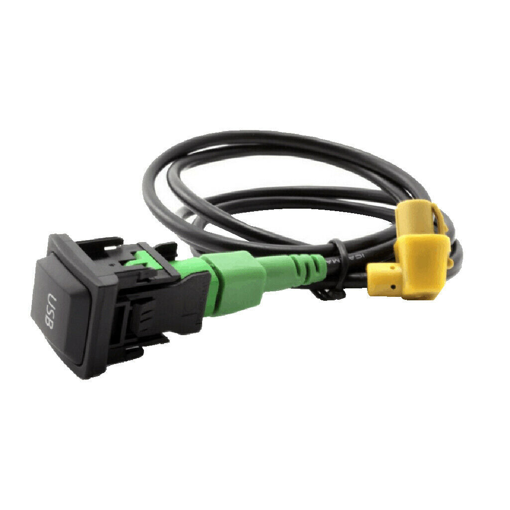 USB Switch W/ Wire Cable Cord For BMW 3 5 Series E87 E90 E91 E92 X5 X6