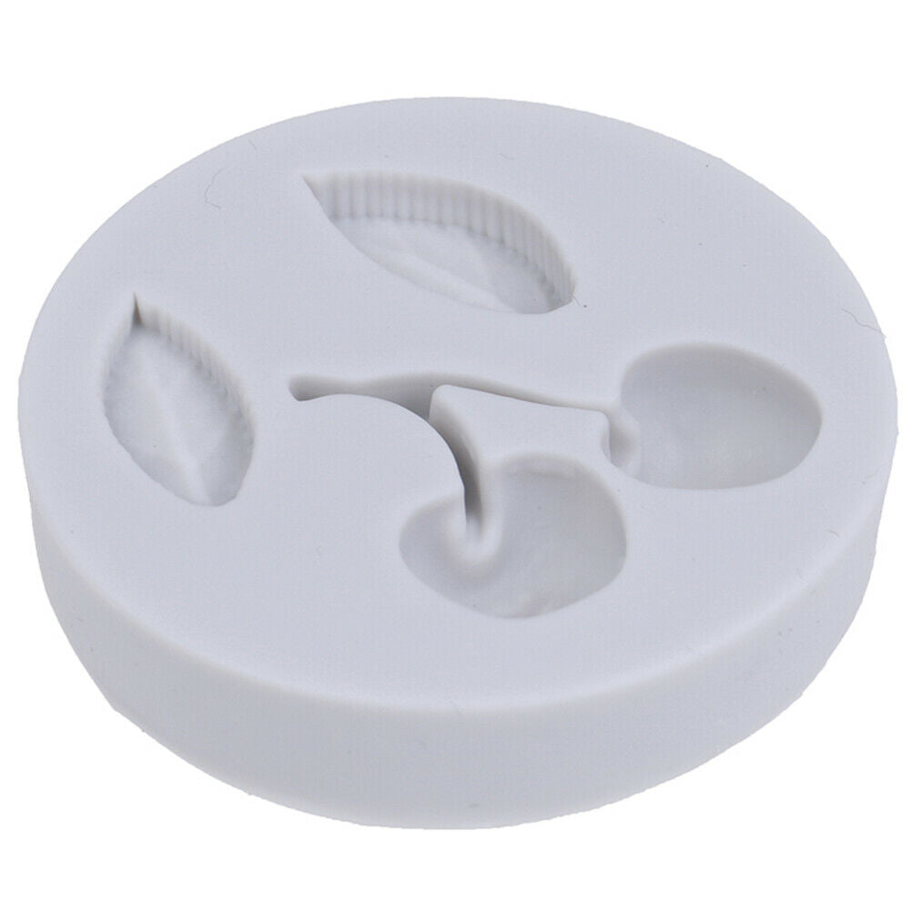 Cherry leaves Silicone Mold Fondant Mould Cake Decorating Tools Chocolate.l8
