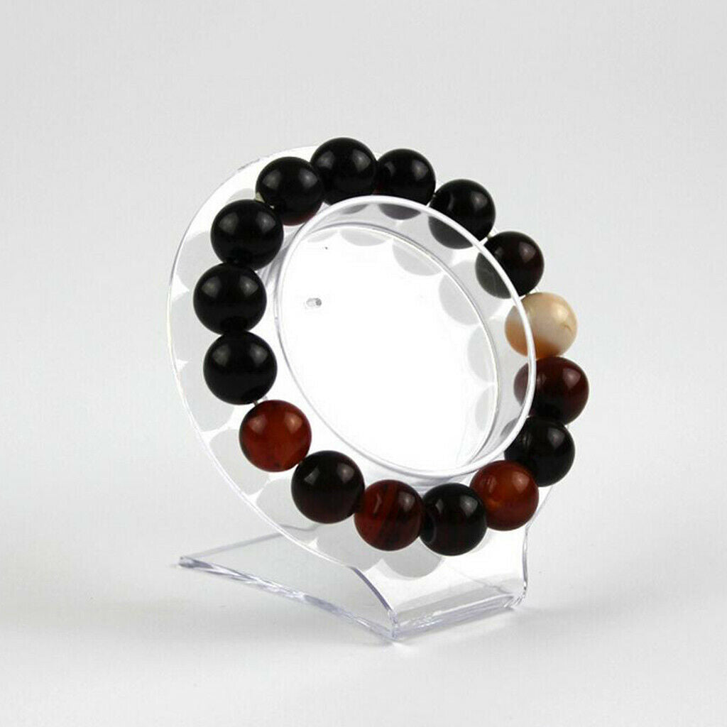 ABS Clear Jewelry Jewellery Bead Bracelet Bangle Watch Display Show Stand Holder