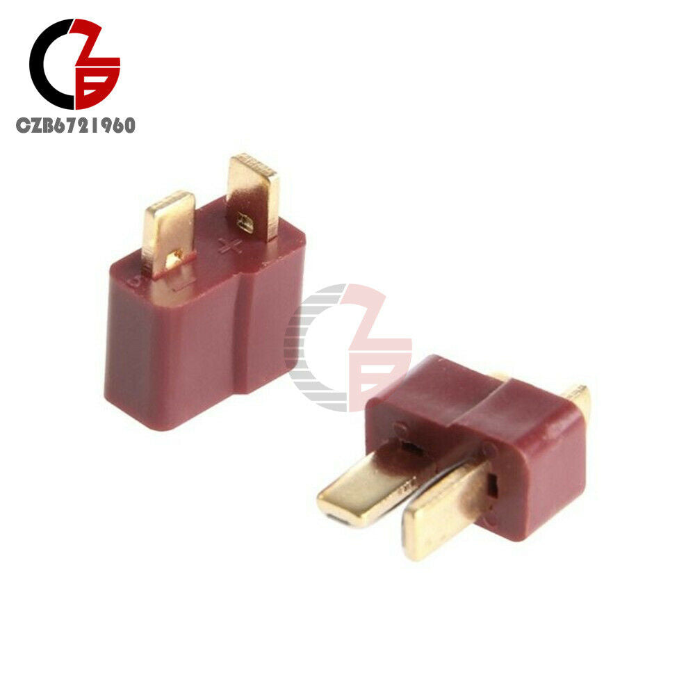 20Pcs Ultra T-Plug Connectors Deans Style +20*Shrink Tubing for RC LiPo Battery