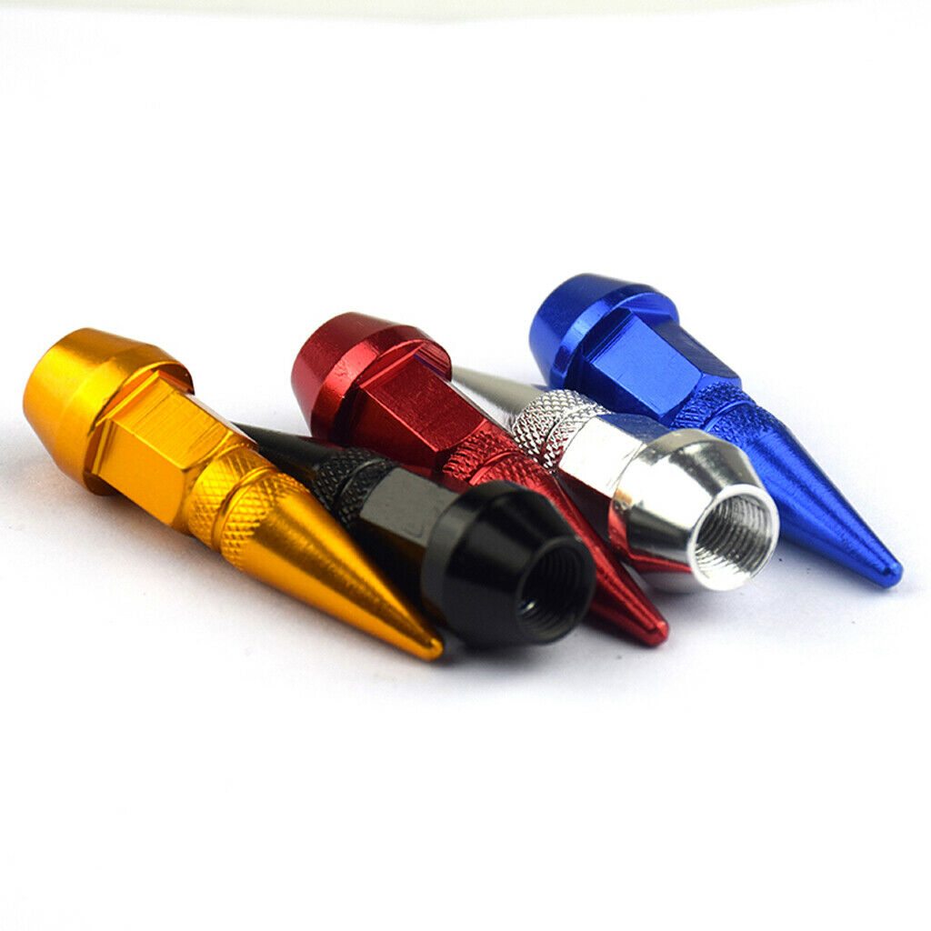 8X  Wheel/Tire Valve Stem Car-Truck Air Caps Covers Black