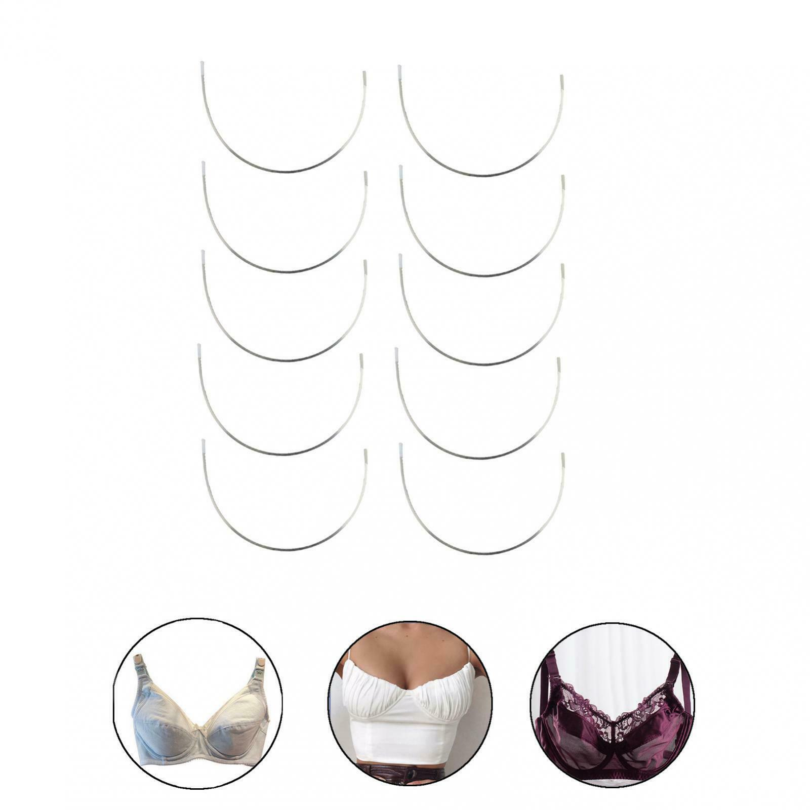 12Pcs Bra Underwire Girls Metal Bra Wires Replacements DIY Brassiere E Cup