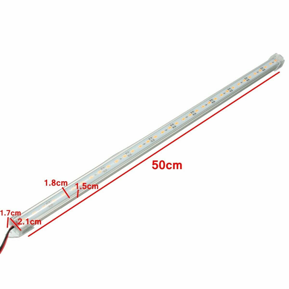 4x 12V 50cm 36 LED SMD Interior Light Lamp Car Under Cabinet Hard Strip Ba