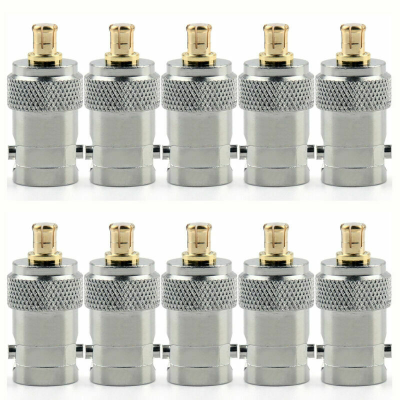 10Pc Adapter BNC Female Jack To MCX Male Plug Connector M/F DVB-T TV Antenna USA