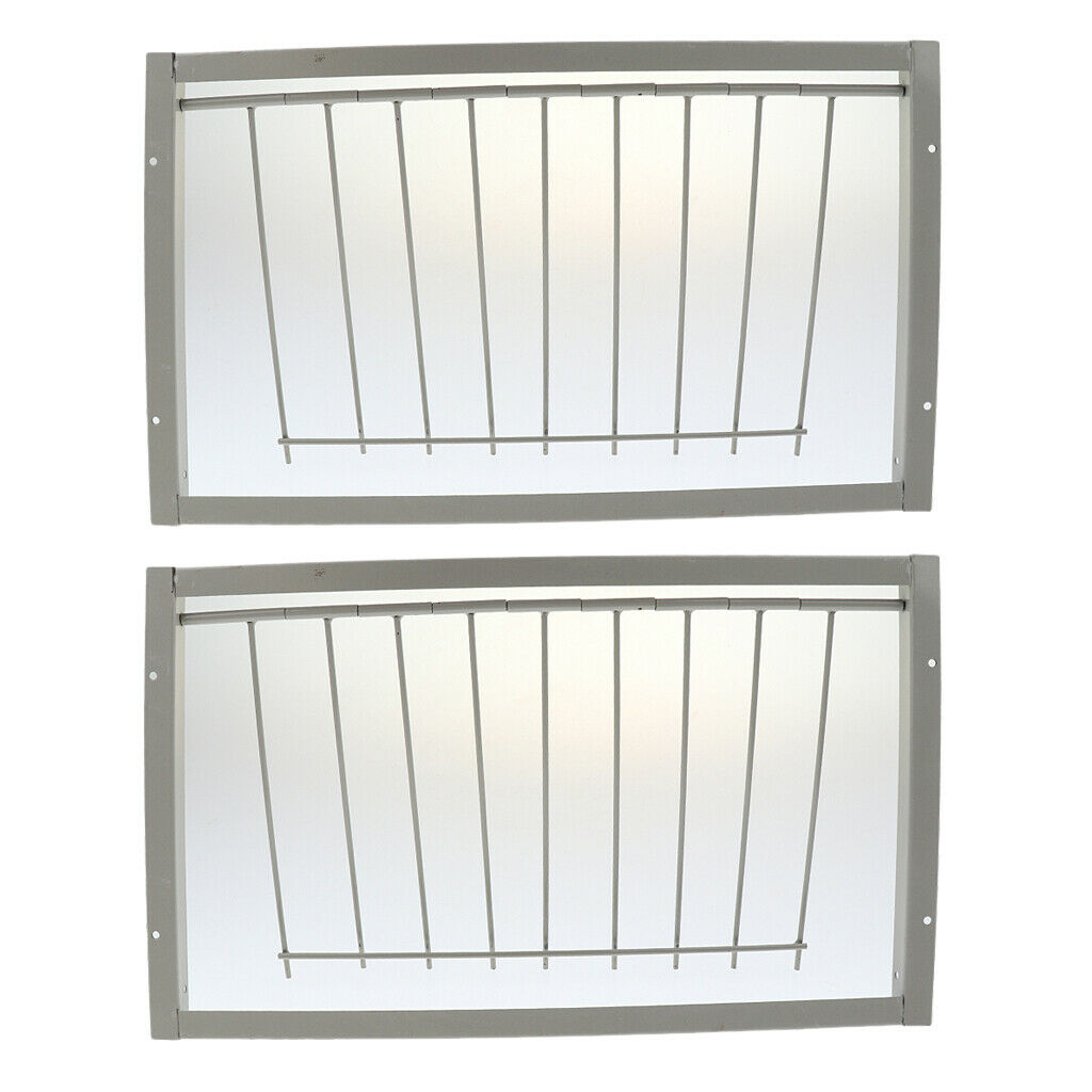 2x Heavy-duty Iron House Pigeon Entrance Door One-Way Door Curtain Bars for