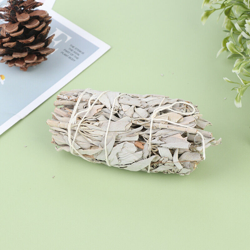 9cm 45g White Sage Smudge Stick Herb House Cleansing Negativity RemovalMBUS FG