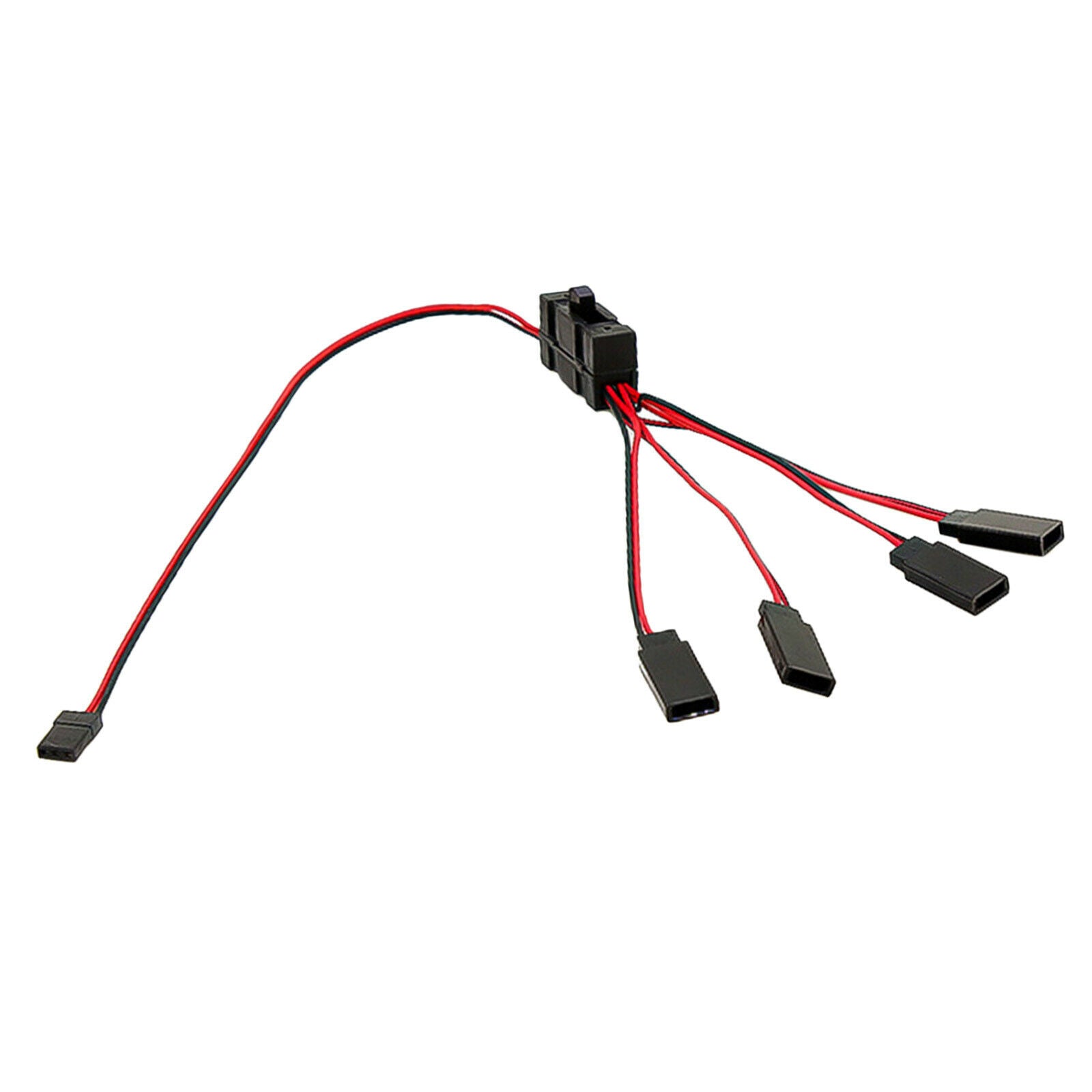 4-way Light On/off Switch Y Wire Splitter for 1/10 -4 SCX10 RC Crawlers