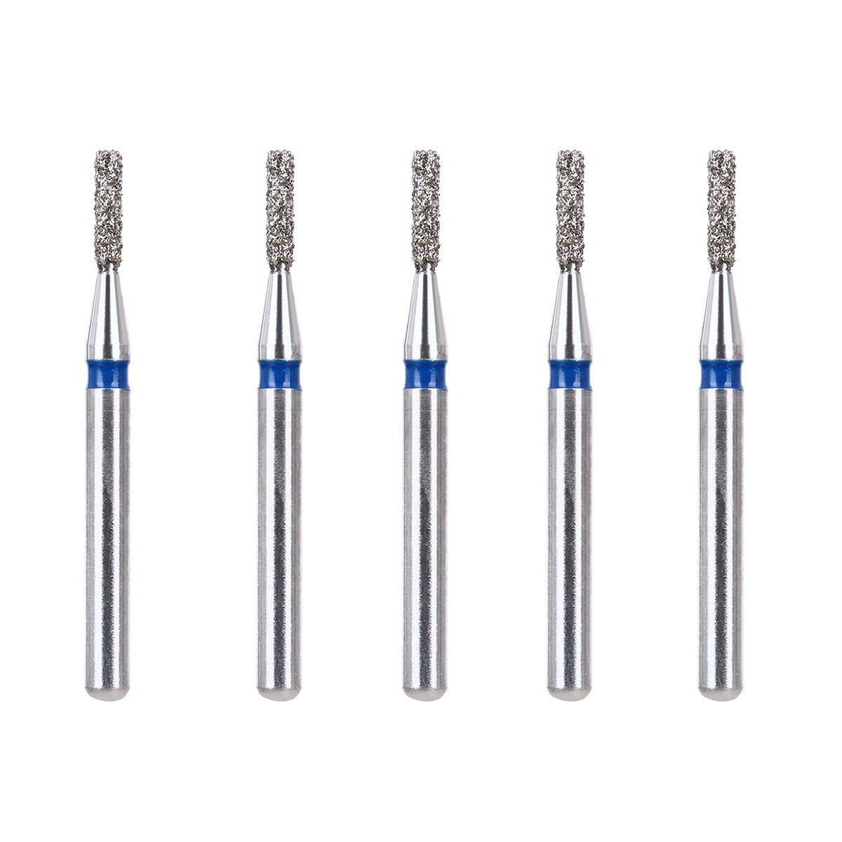 100X 2-tier Dental Diamond Burs Straight Flat end for High Speed Handpiece SF-41