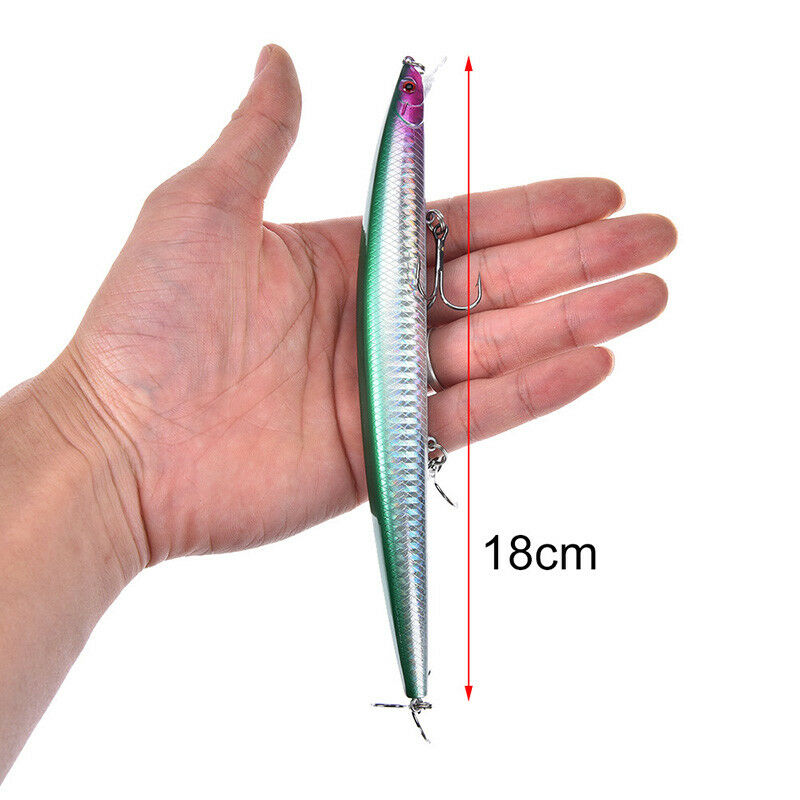 1pc 18cm/26g minnow fishing lures plastic baits hard lures bass crank bait.l8