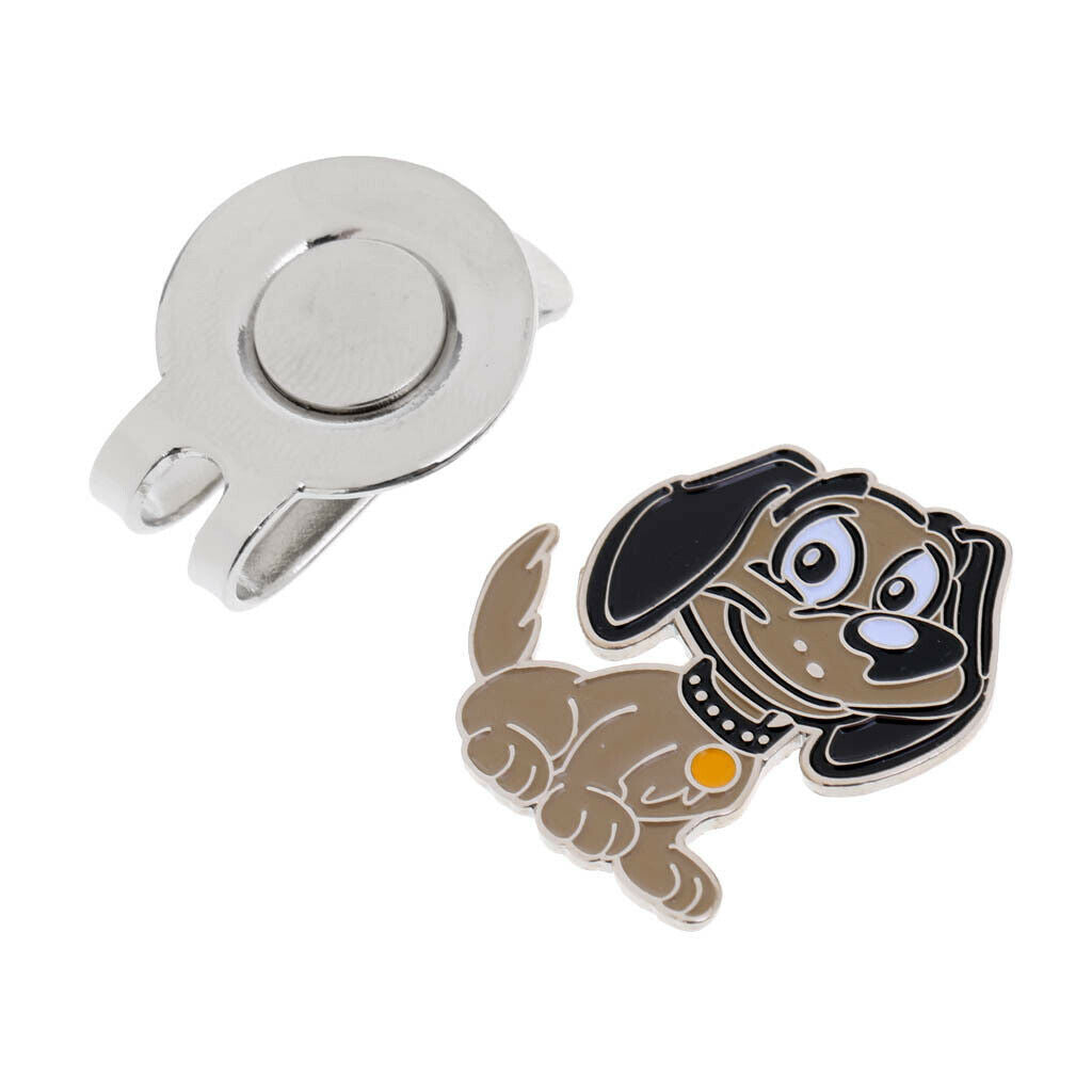MagiDeal 2 piece golf ball markers with magnetic hat clip, cats and
