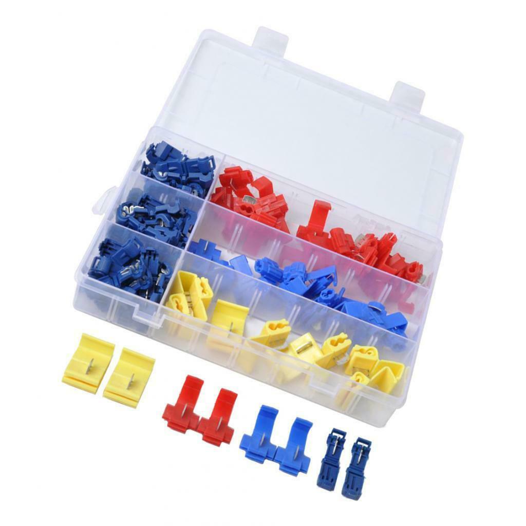 Quick Splice T-Tap Electrical Wire Crimp Terminals&Spade Connectors Kit 85pc