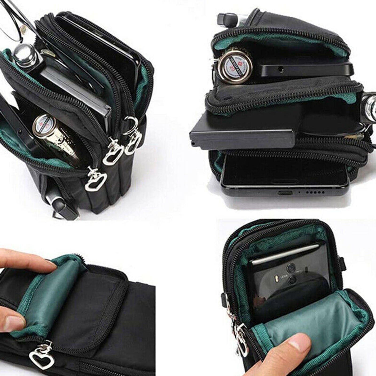 Ladies small shoulder bag mobile phone pocket wallet hip bag card pocket mini