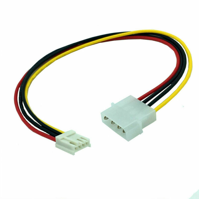 2X 4Pin IDE Power Supply to Floppy Drives Adapter Cable Power Cord Connector Acc