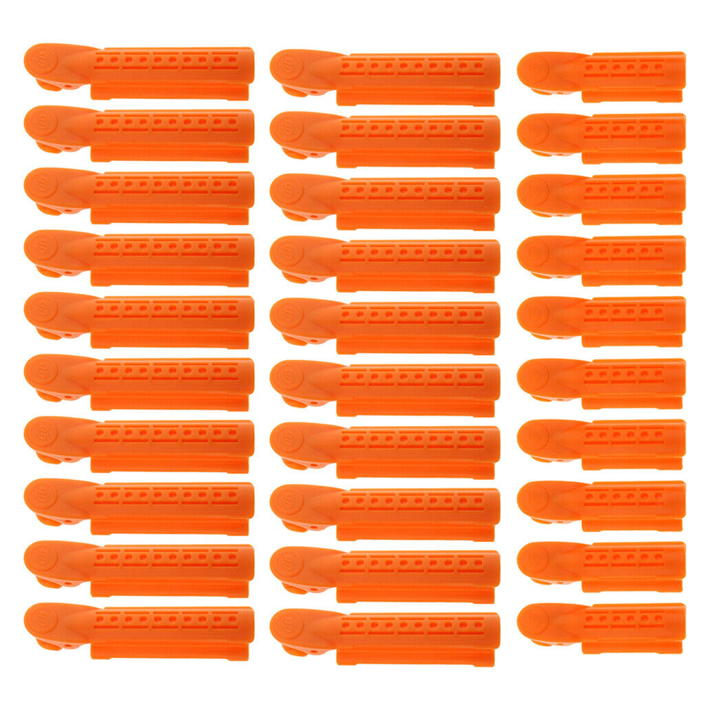 30 Pieces Plastic Salon Hair Pin Curl Clips Sectioning Pinning Curling Grips