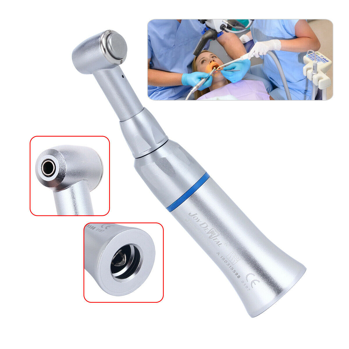 2X NSK Style Dental Push Button Contra Angle for Low Speed Handpiece JD005 A1-4