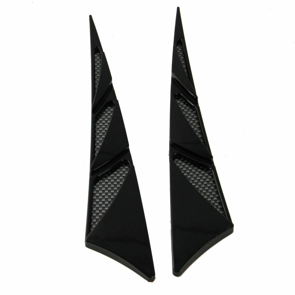2X UNIVERSAL CAR AUTO EXTERIOR HOOD AIR FLOW FENDER SIDE VENT INTAKE STICKERS