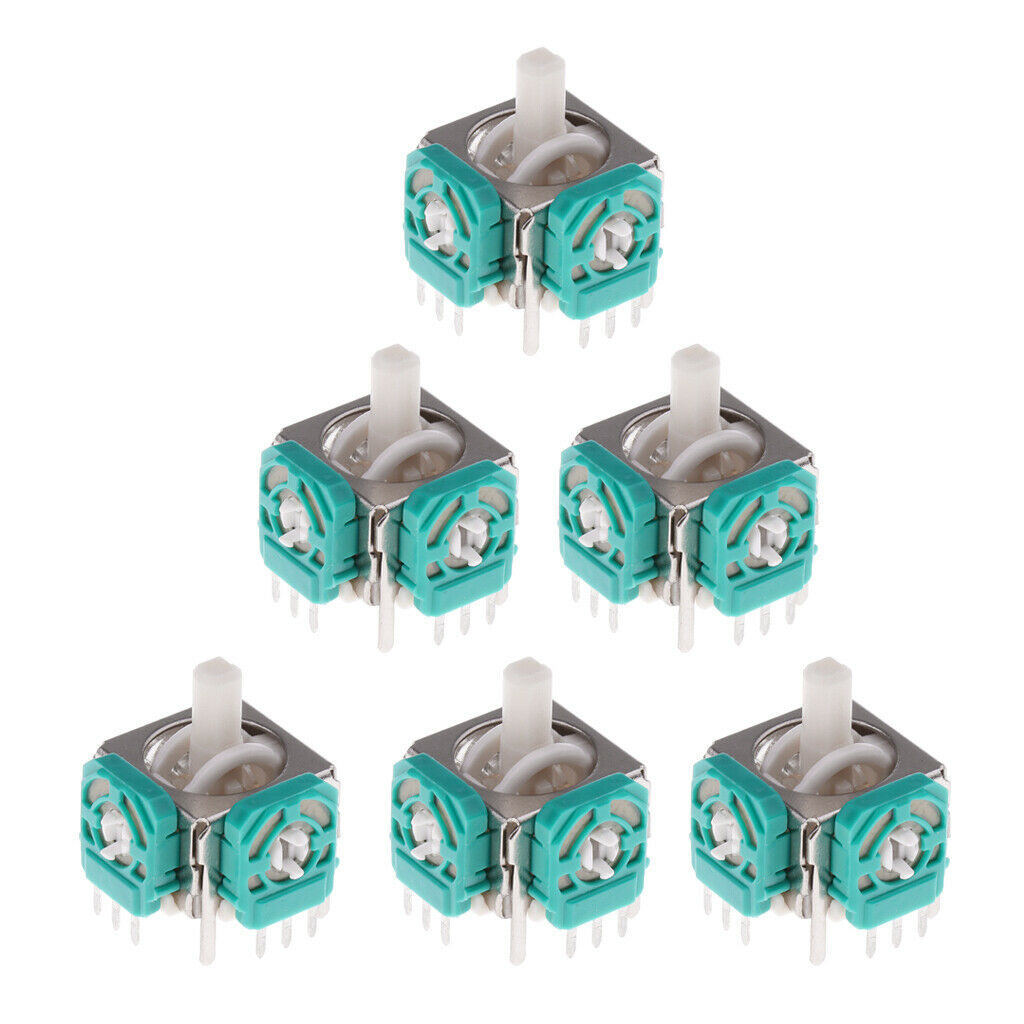 6x Analog Joystick Stick Switch Replace for Nintendo GameCube Controller