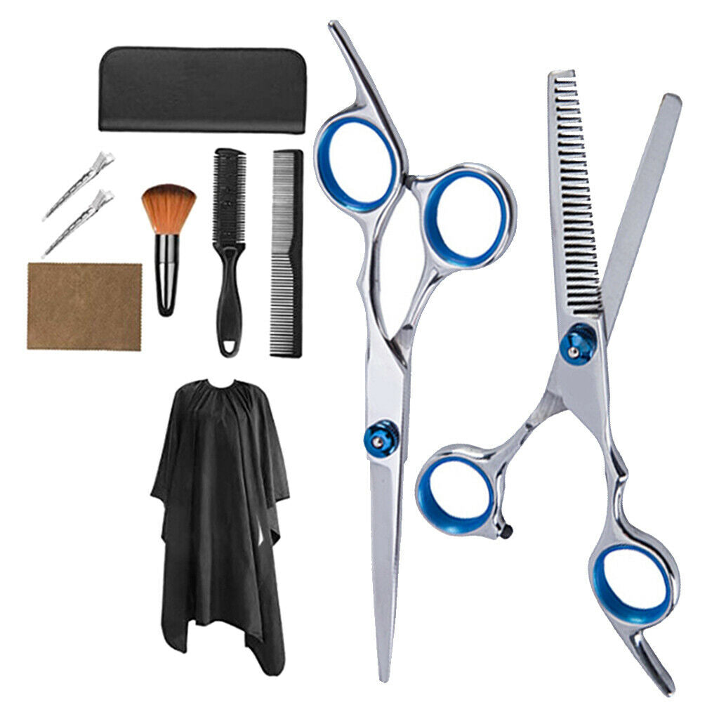Barber 6" Thinning Shears Scissors Trim Brush Hair Cutting Capes Salon