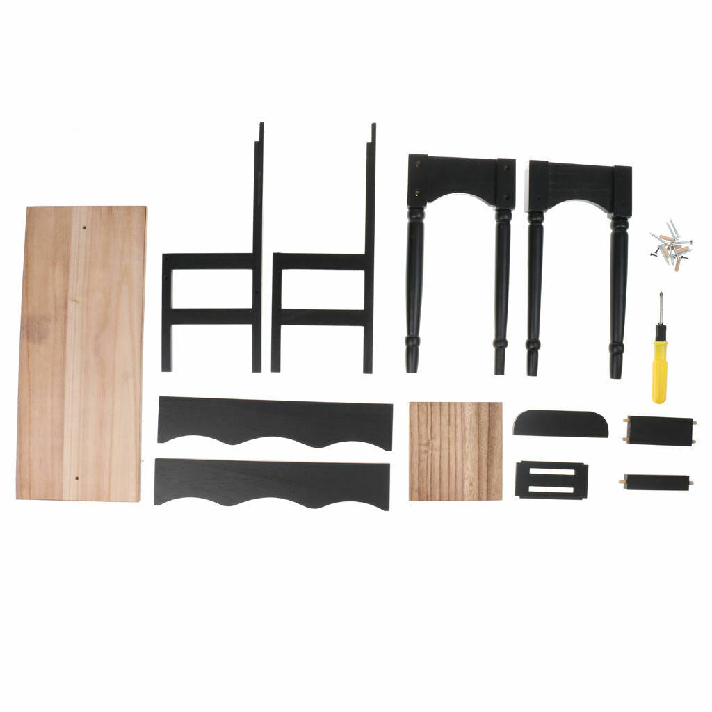 70cm BJD DIY Assembled Wood Student Desk + Chair Set 1/3 SD DOD Dollfie