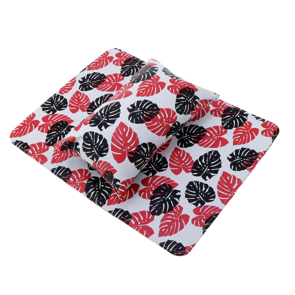 Nail Art Hand Pillow Pad Washable Foldable Arm Rest Cushion Manicure Holder Red