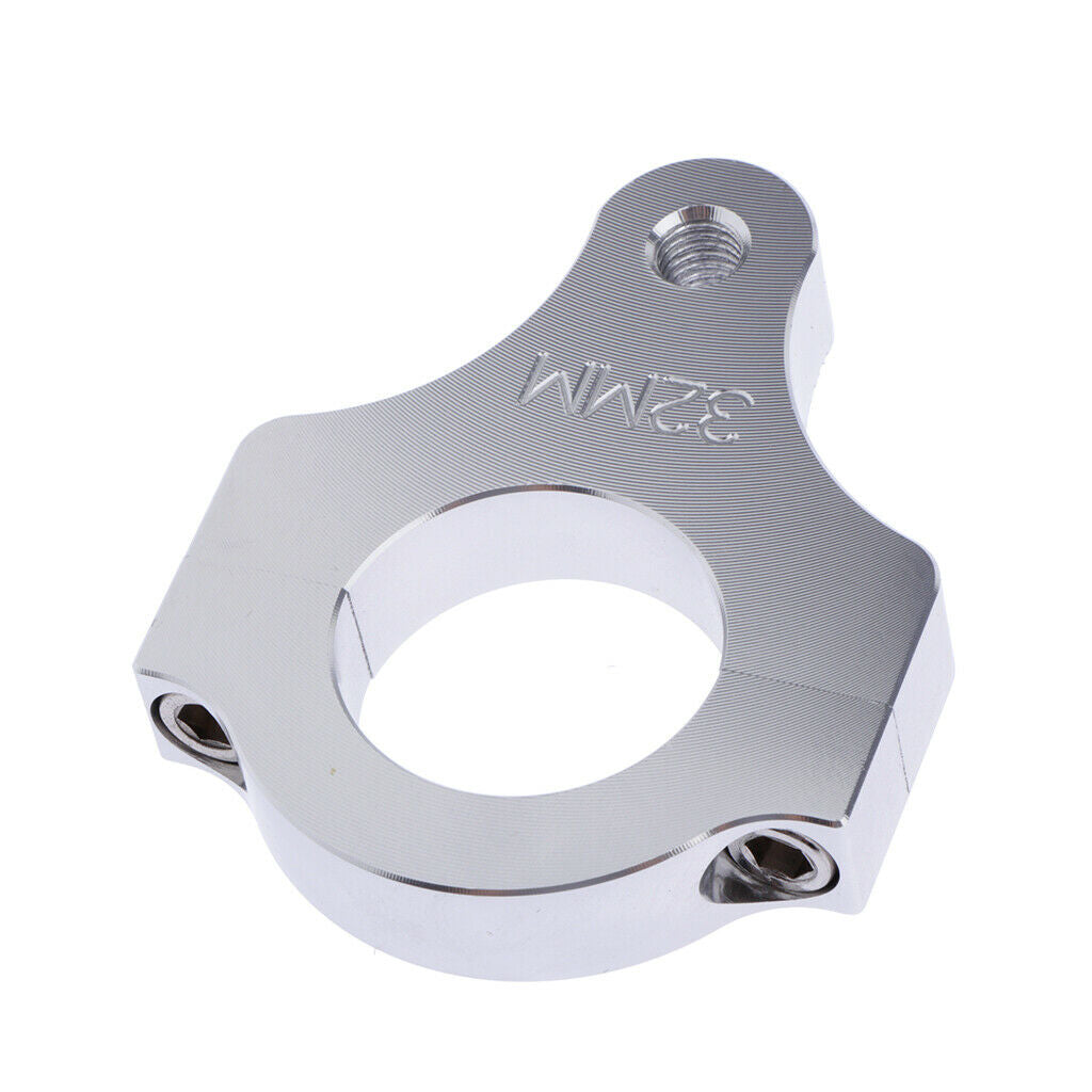 2X 32mm Aluminum Bike Steering Damper Clamp Bracket Fork Frame Mounting Clamp