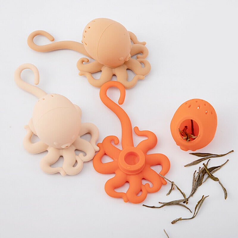 3Pcs Octopus Silicone Tea Maker, Creative Octopus Tea Bag, Silicone Animal TN5F3