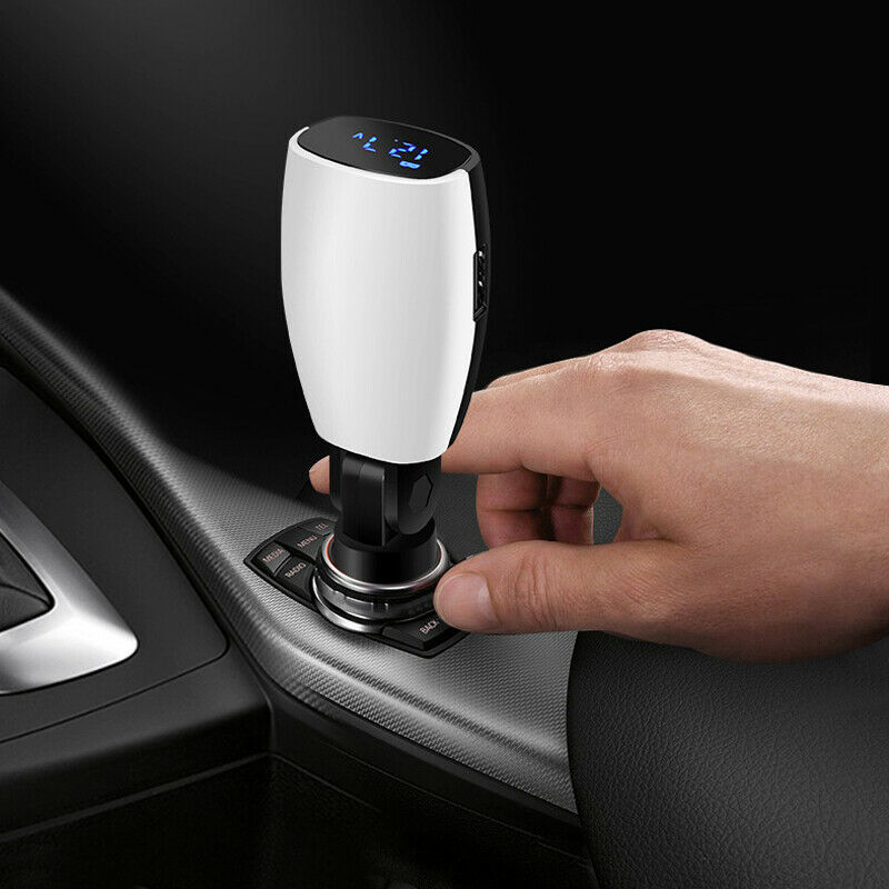 Universal 12V 3.1A Dual USB Autos Cigarette Lighter Adapter Charger LCD Screen