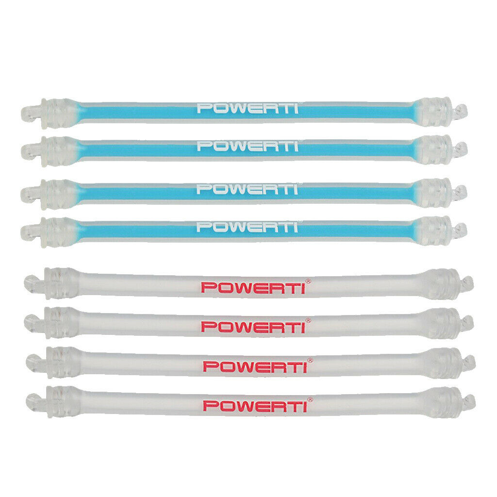 8x Tennis Racket Vibration Dampeners Silicone Easy Installation Blue+White