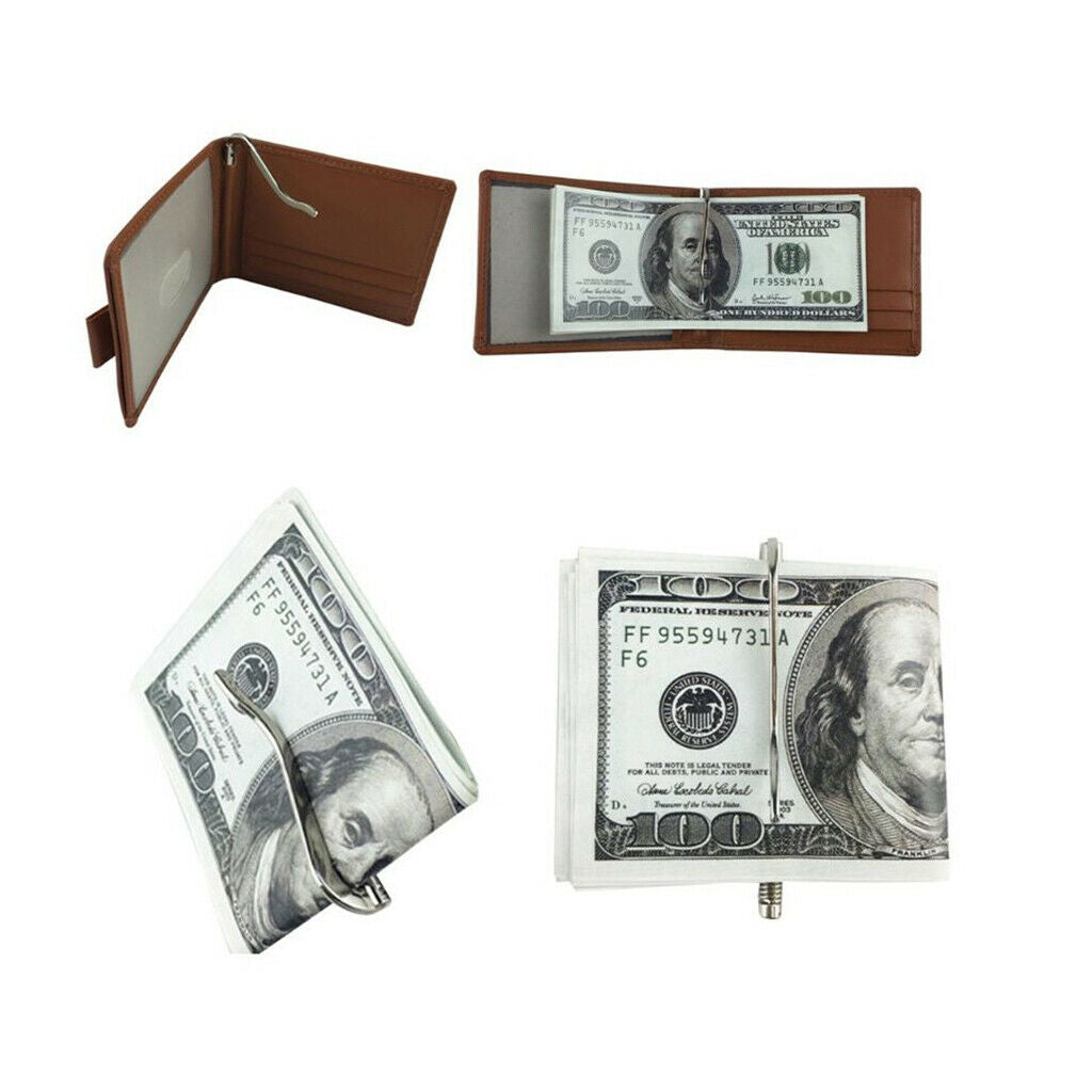 Metal Bifold Money Clip Bar Wallet Replace Parts Organizers Clip For Cash