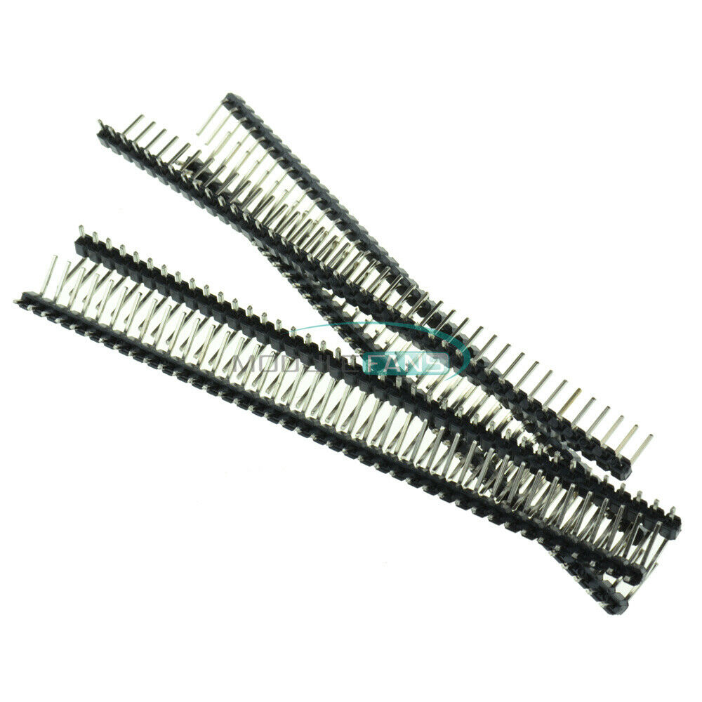 30PCS 2.54mm 40Pin Right Angle Single Row Pin Header PCB For Arduino