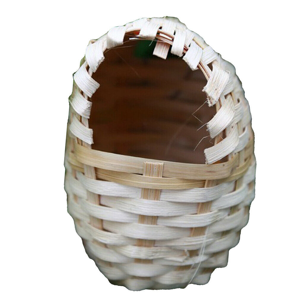 2 Pcs Natural Bird Nest Birdhouse Handwoven Garden Birdcage Finches Cage