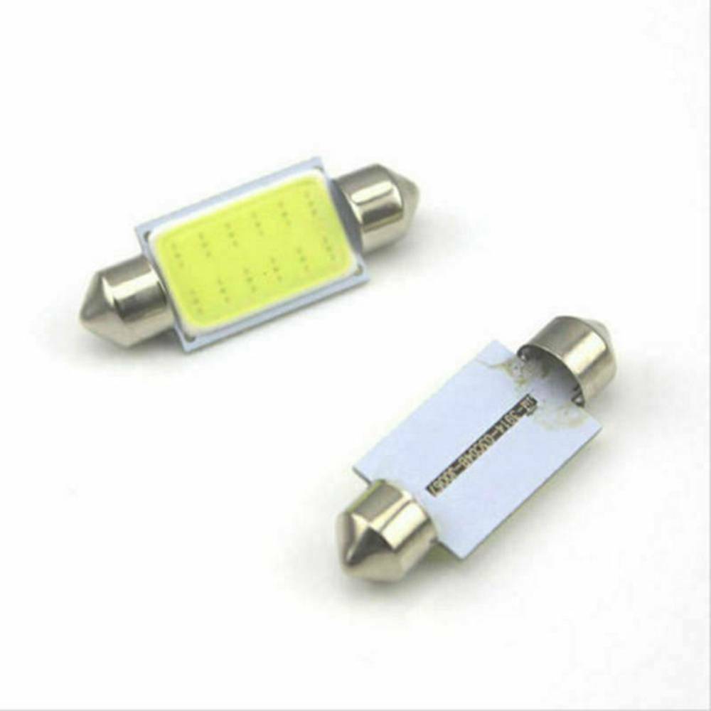 10xCar LED Bulb Error Free License Light Canbus Reading Dome Bulb Globe 36mm
