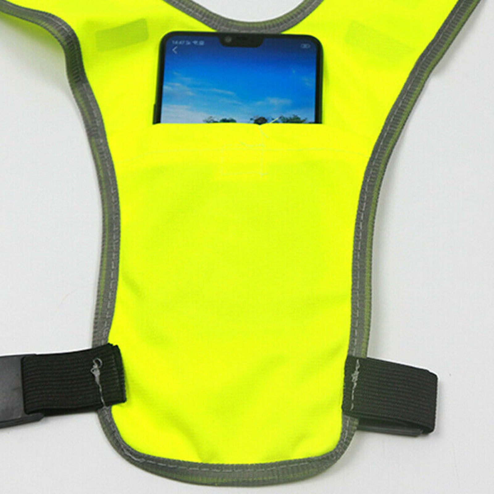 High Vis Safety Vest For Running Jogging Cycling Motorcycle Night Safe Jacket
