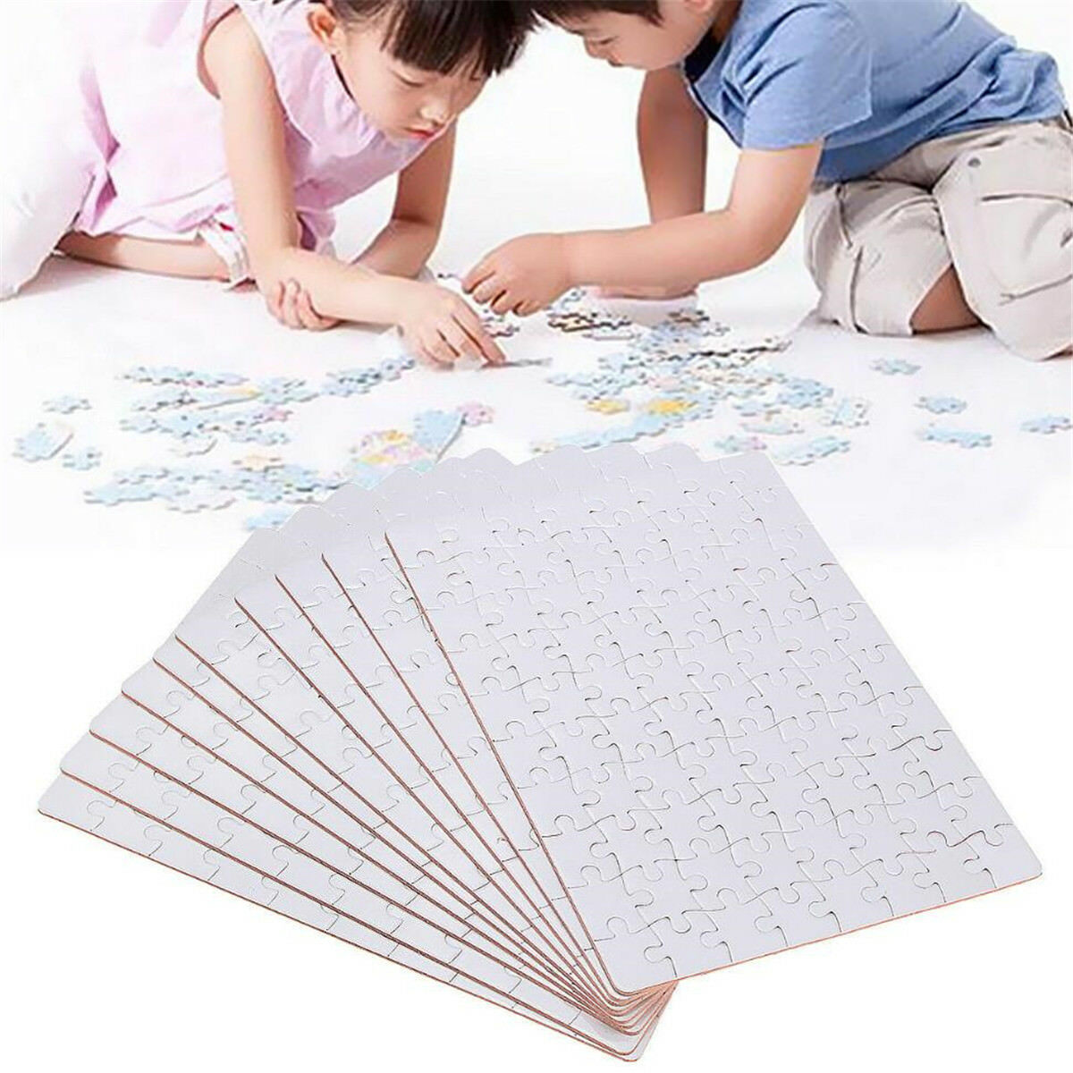 3PCS A5 DIY Blank Dye Sublimation Printable Jigsaw Puzzle For Heat Press Machine