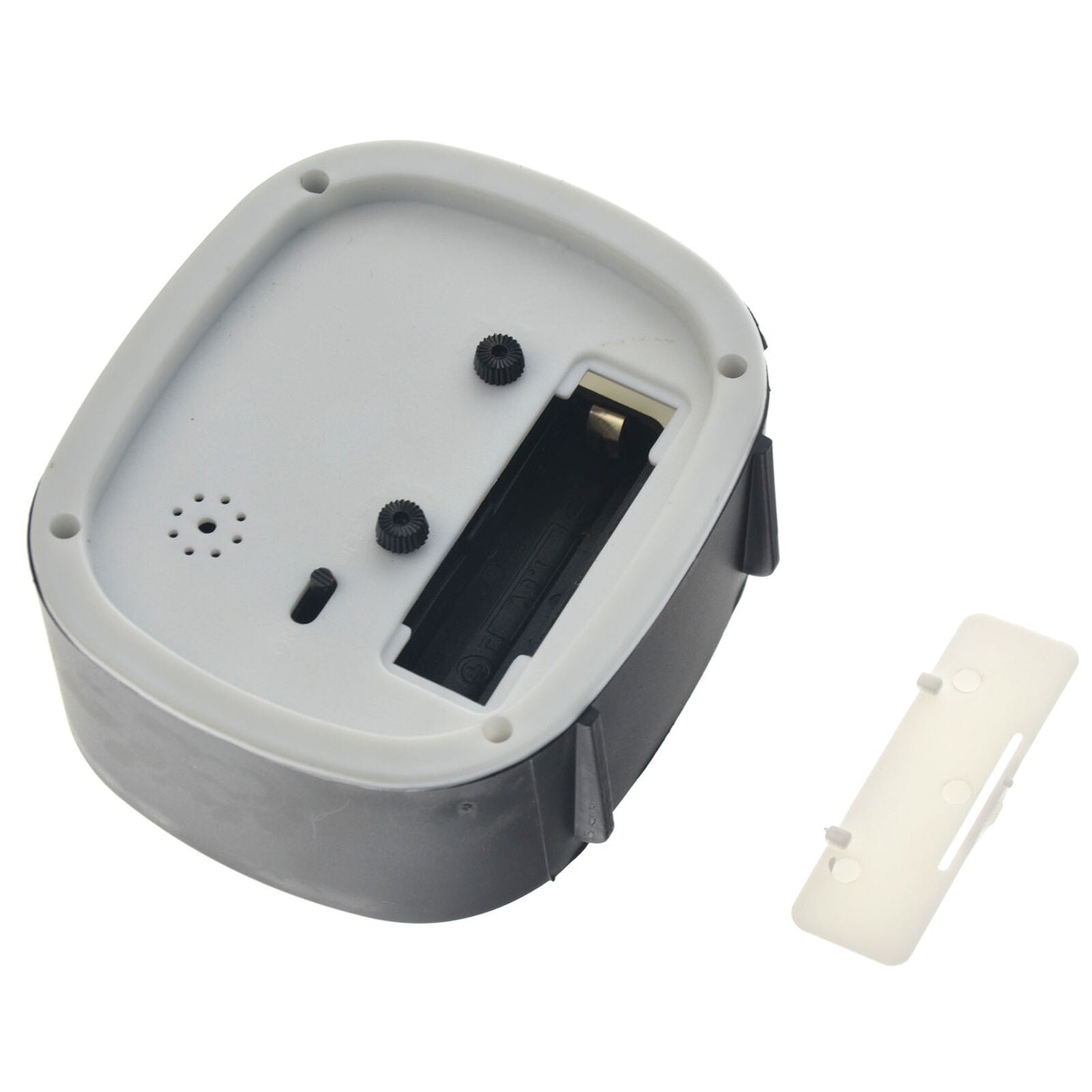 Travel Clock Non-ticking Analog Alarm Clock Silent Quartz Movement-Black