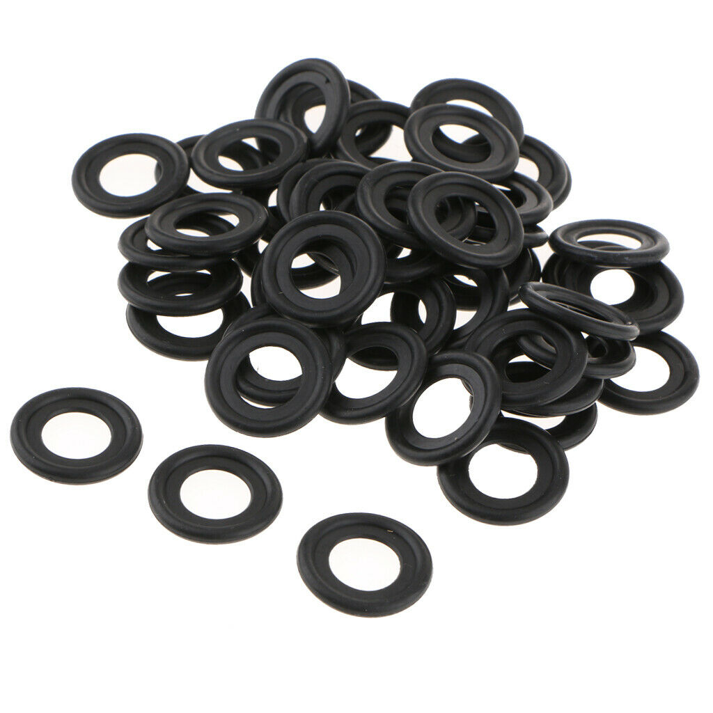 50X Engine Oil Drain Plug Crush Gasket Rubber Seals for Saturn Chevy GM