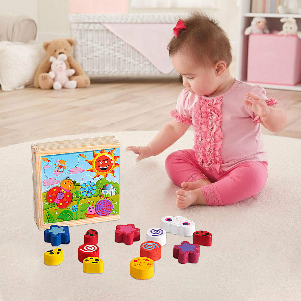 Puzzle Board Toys Shape Matching Early Education Weather Colors Development