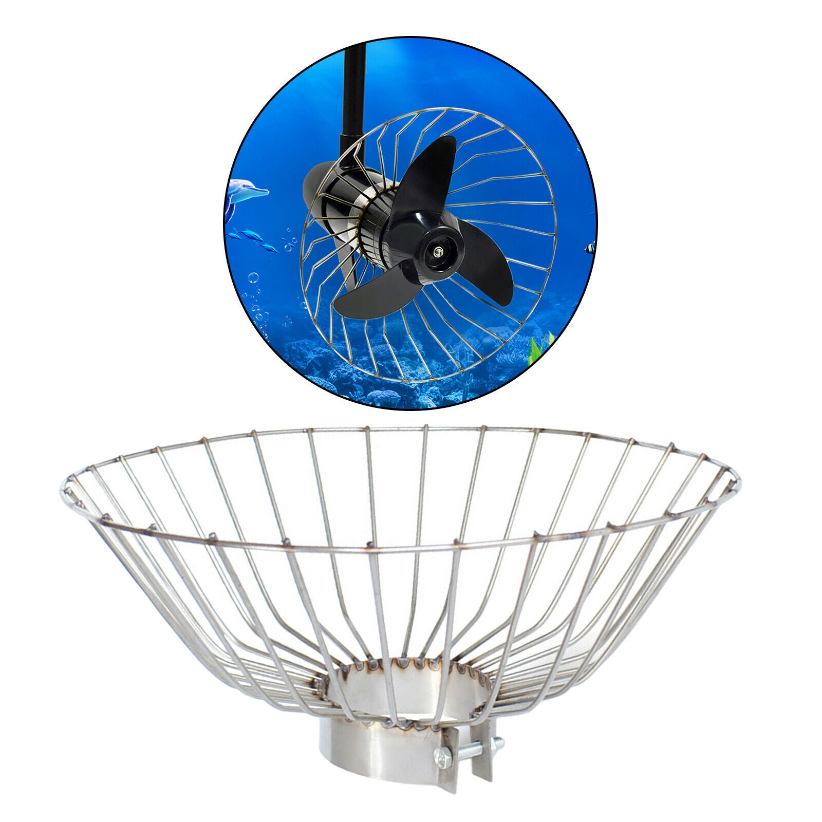 Engine Propeller Net Cover Dinghy Propulsion Motor Cage Anti-entanglement