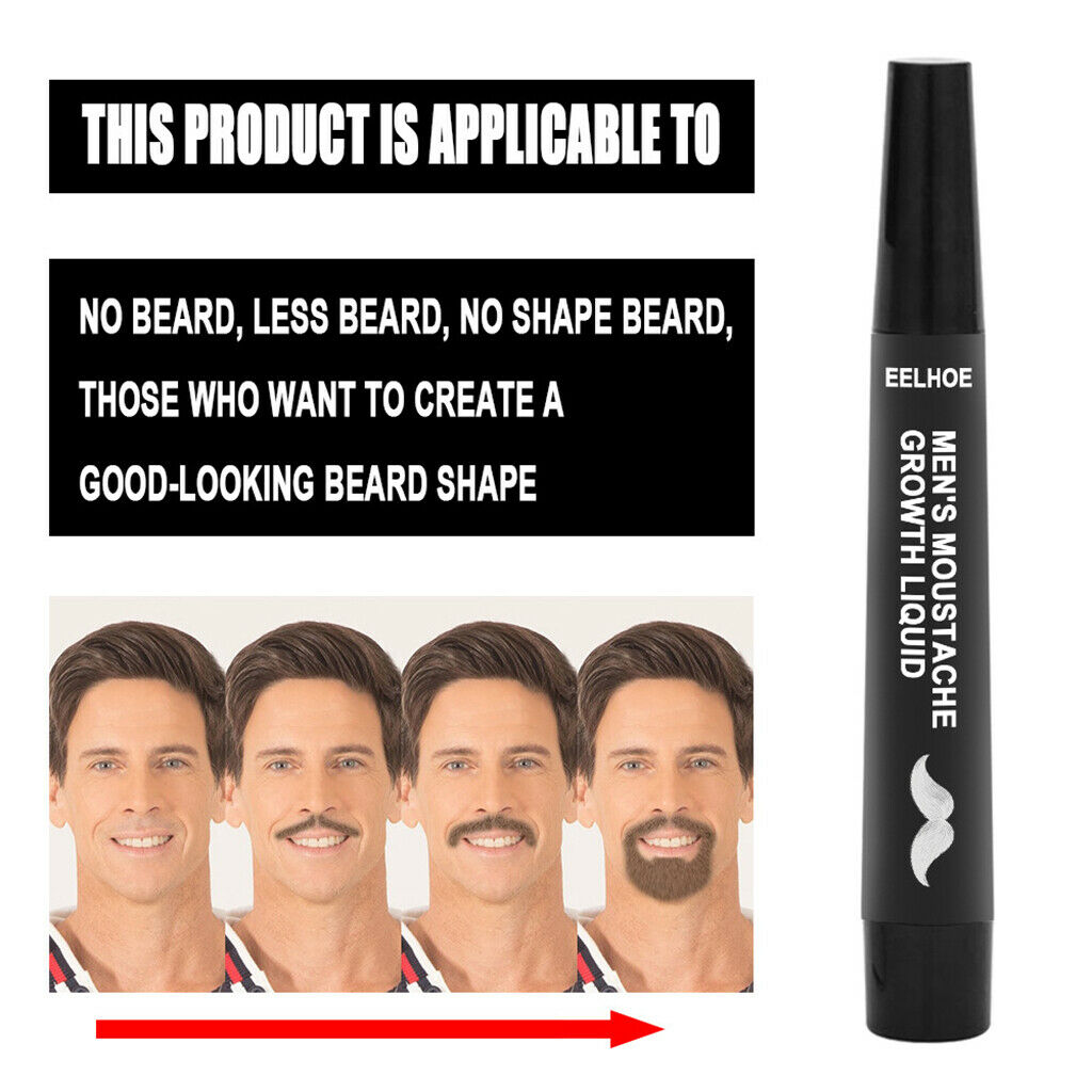 Natural Beard Growth Liquid for Men Beard Lengthen Styling Shape Grooming