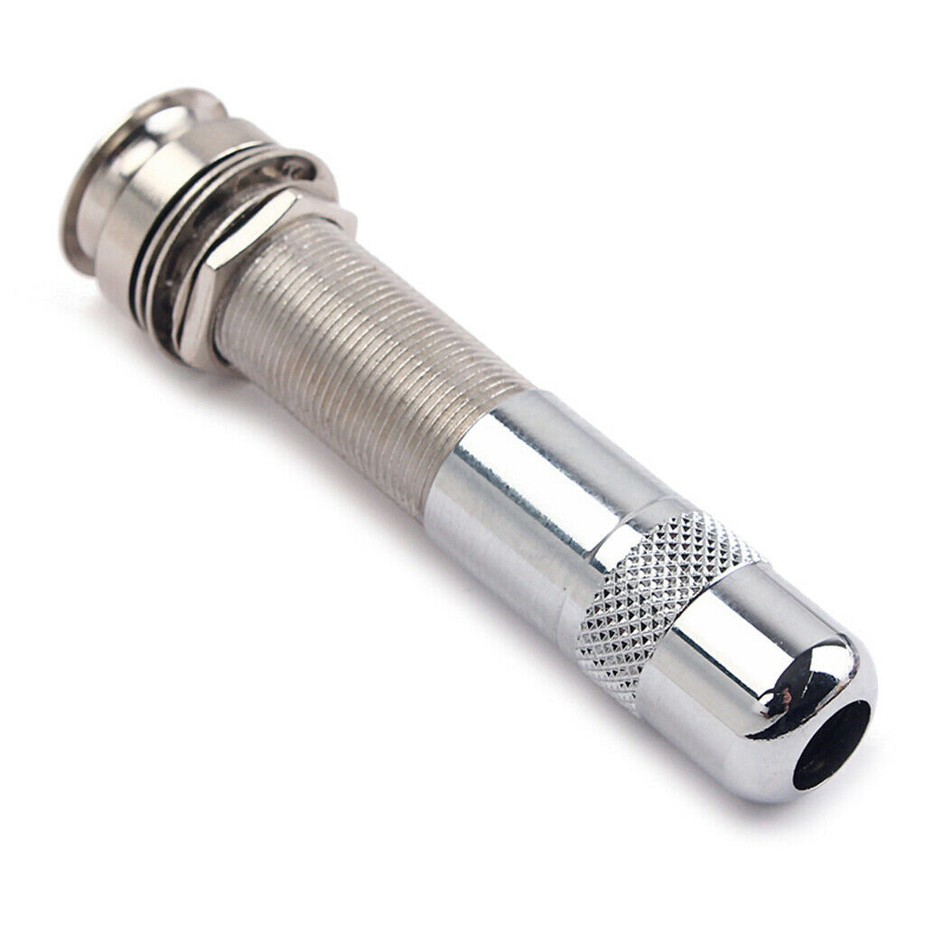 6.35mm 1/4'' Guitar Bass End Pin Input Output   Stereo Socket Plug
