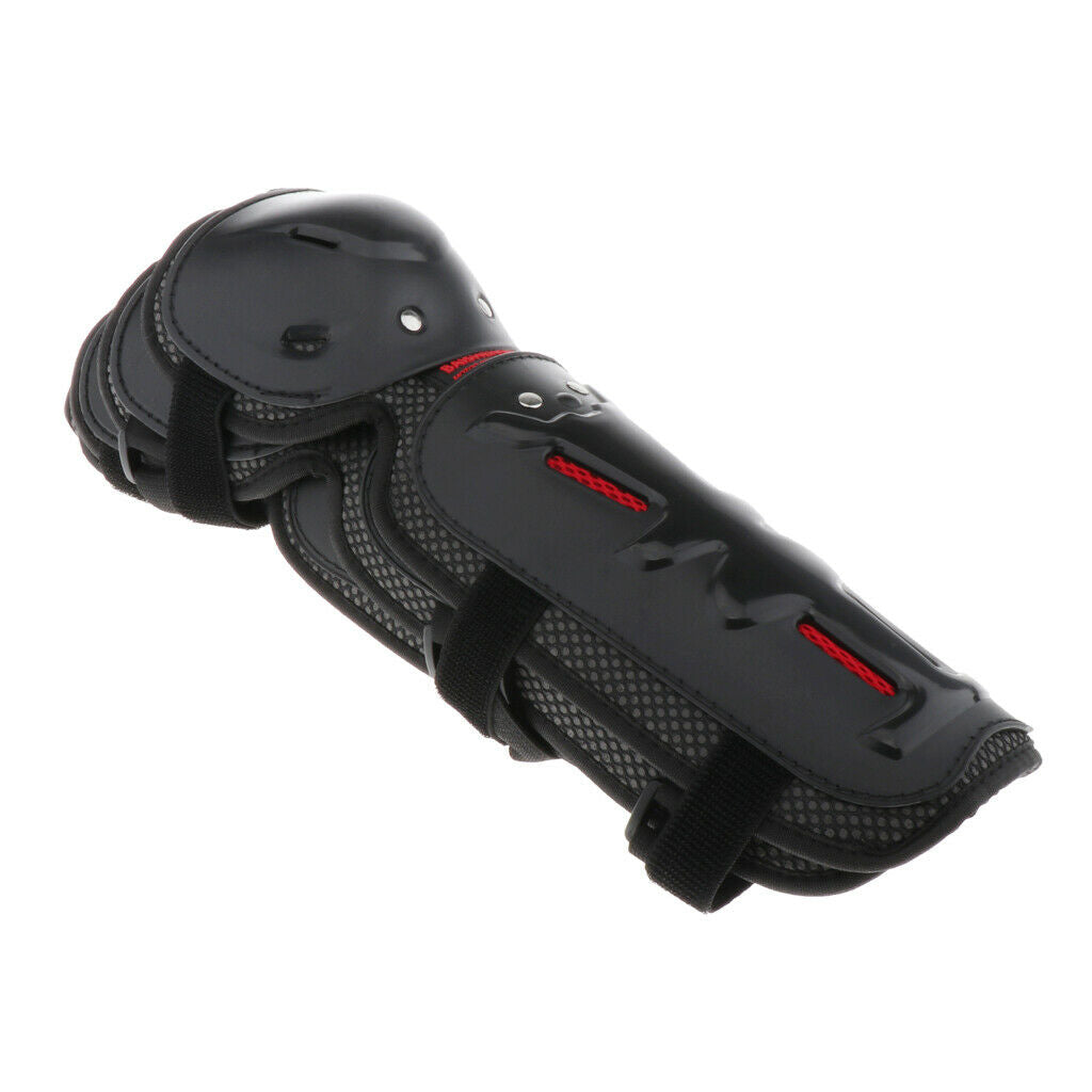 4× Motorcycle Dirt Bike Elbow Knee Pad Brace Elbow Knee Protector Shin Guard