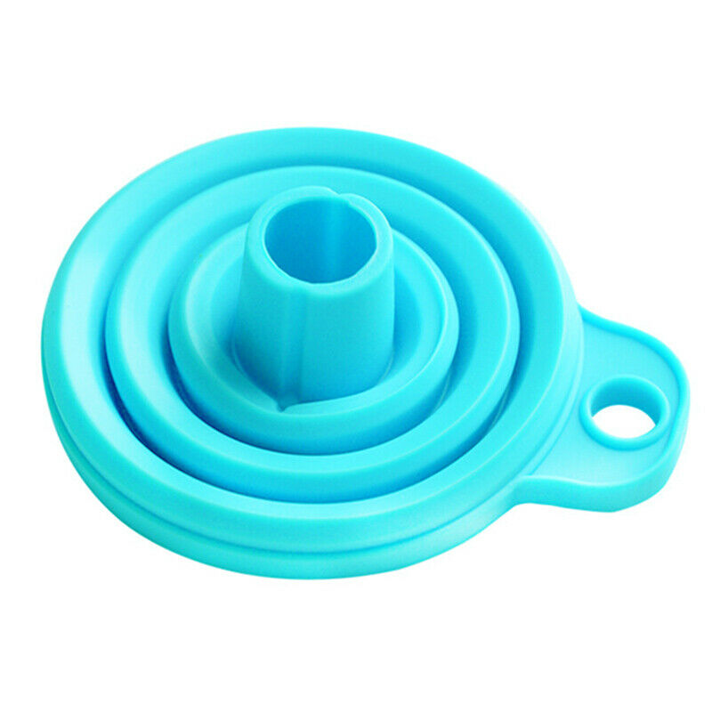 Kitchen Silicone Cooking Gadget Funnel Blue N3G3G3